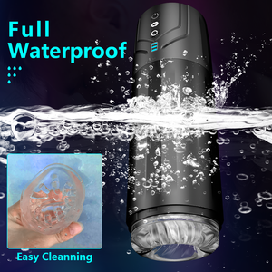 2 in 1 <strong>Automatic</strong> Male Masturbator <strong>Penis</strong> Pump Removable Male Masturbators with 7 Rotation &amp; 7 Suction Modes Pocket Pussy