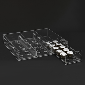 Caja de Almacenamiento de Cápsulas de Café Transparente de Acrílico, Organizador con Cajón Extraíble, Soporte para Cápsulas de Café a Prueba de Polvo, Cajones de Almacenamiento para Cápsulas K-Cup - Product Image 1