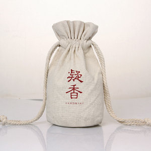 Wholesale Cotton Drawstring <b>Bag</b> Recycled Cotton Canvas Fabric Custom logo Drawstring Pouch <b>Packaging</b> <b>Bags</b> - Product Image 5