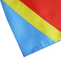 Événements de football mondial 2026 Impression sérigraphique 68D 90x150cm Drapeau de la République démocratique du Congo