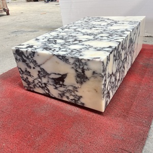 Moderno centro di lusso <span class=keywords><strong>viola</strong></span> tavolino da caffè Calaratta modello di marmo pietra rettangolo plinto per <span class=keywords><strong>mobili</strong></span> per <span class=keywords><strong>la</strong></span> casa - Product Image 3