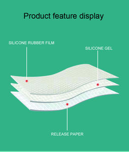 Hojas de cicatriz de silicona Cinta de cicatriz de silicona reutilizable para cesárea Queloide Bump Estrías Quemadura Tummy Tuck Eliminación de cicatrices quirúrgicas - Product Image 5