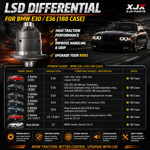 Differenziale a Ingranaggi Elicoidali ad Alte Prestazioni per BMW Serie 3 E30 E36, Cassa Media 188mm, LSD con Regolazione della Coppia - Product Image 2