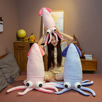 Jouet en peluche poupée calmar de simulation créative mignon, doux et mignon, poulpe, oreiller, cadeau d'anniversaire pour enfants