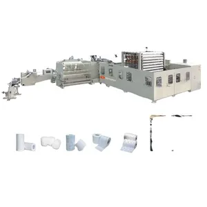 2900mm High speed non-stop single toilet roll slitter rewinding line single small rolling toilet tissue making machine
