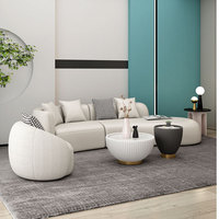 Ensemble de conception Simple de chaise de canapé de tissu d'arc de Style nordique pour la négociation simple ou sectionnelle de bureau de réception d'hôtel de petite famille