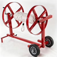 Bobine de câble en acier robuste OEM, bobine de câble entièrement métallique pour le stockage de cordes et de fils, ligne de traction