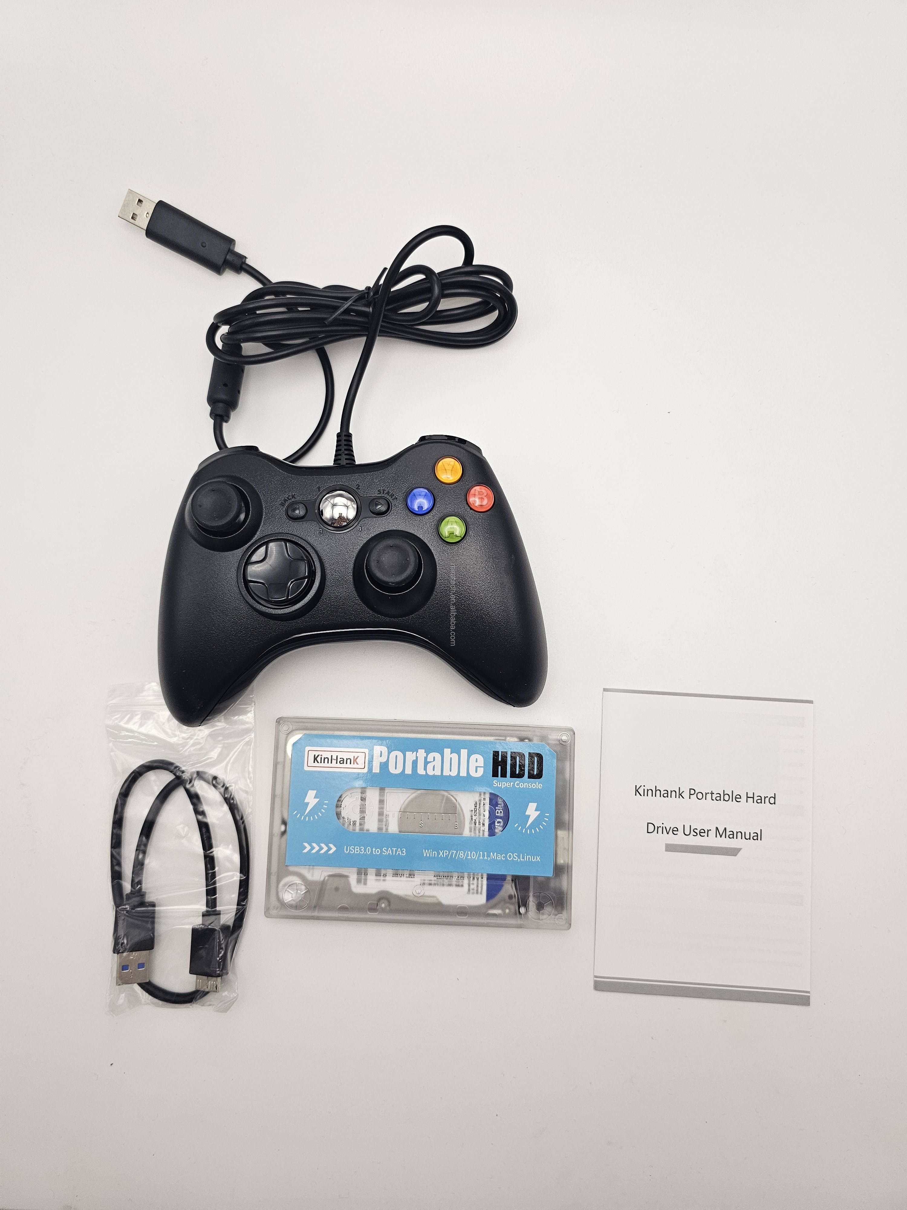 ฮาร์ดดิสก์ 500GB 1 ตัว + คอนโทรลเลอร์แบบมีสาย 1 ตัว