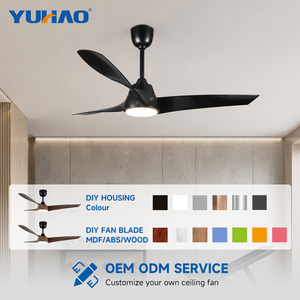 Ventilador <span class=keywords><strong>de</strong></span> <span class=keywords><strong>Techo</strong></span> LED BLDC Comercial para Gimnasio o Salón, <span class=keywords><strong>de</strong></span> 56 Pulgadas, 3 Aspas, Acrílico, Alto Flujo <span class=keywords><strong>de</strong></span> Aire, Bajo Consumo, con Control Remoto, OEM ODM - Product Image 2