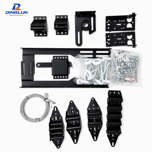 Kit complet <span class=keywords><strong>de</strong></span> quincaillerie pour <span class=keywords><strong>porte</strong></span> <span class=keywords><strong>de</strong></span> <span class=keywords><strong>garage</strong></span> <span class=keywords><strong>sectionnelle</strong></span> avec charnières, roulettes, enrouleurs <span class=keywords><strong>de</strong></span> câbles, supports et câbles - Product Image 3