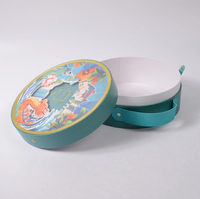 Boîte de gâteau de lune de dattes de bonbons en papier de luxe de festival exquis emballage cadeau sucré de qualité alimentaire avec poignée en ruban