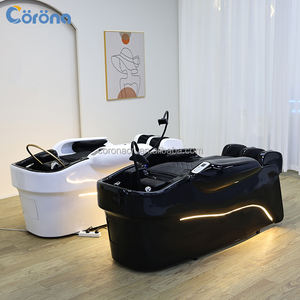 Salon de coiffure Chaise de lavage Thérapie par l'eau Massage électrique Shampooing Tête de lit Spa - Product Image 1