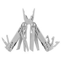 Couteau de Poche Multifonction 15-en-1 d'Extérieur, Pinces à Outils Tactiques de Survie pour Camping, Idéal comme Cadeau