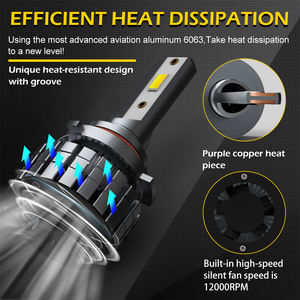 Focos led 3 colores para automovile h4 h7 h11 led 16000 lumens - Product Image 5