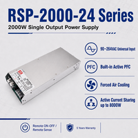 MeanWell RSP-2000-24 24V 80A 2000W Alimentation à découpage (SMPS) industrielle à partage de courant actif unique 8000W avec PFC et tension de sortie programmable