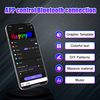Nuevo Letrero LED para Coche Programable por USB con Panel de Matriz LED, Mensajes Desplazables y Pantalla LED Flexible