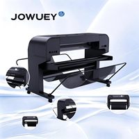 JOWUEY 2026 热销CO2激光切割机和绘图机，用于纺织服装标签，45W 50W 80W 高生产效率