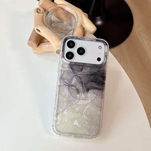 Funda Estilo INS para iPhone 13 Pro Max 14 Pro, Diseño de Mármol, Perla, Degradado, Patrón de Neblina, Compatible con iPhone 17 Pro Max - Product Image 4