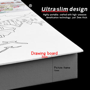 Kit di pannelli di tela da dipingere per bambini Panwenbo e kit Sip, tela pre-disegnata per dipingere animali, tela pre-stampata per pittura fai da te - Product Image 3