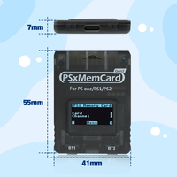 Bitfunx Aksesori Game PSxMemCard Gen2 menyimpan Game hemat untuk PlayStation1 PS One Playstation2 konsol Game