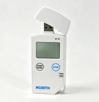 Registrador USB de Temperatura y Humedad con Pantalla LCD Multiusos OEM ODM, Informe en PDF, Plástico, Clasificación IP54