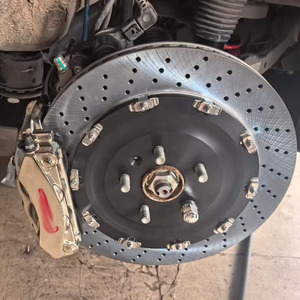For GT350 Front 6-Piston 19Z Rear 4-Piston Caliper Kit for XPeng P7 355/345 Drilled Rotors Hydraulic EPB Compatible - Product Image 4