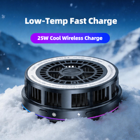 Refroidisseur de téléphone AntarcChill 25W avec chargeur sans fil, ventilateur de refroidissement semi-conducteur TEC, support magnétique pour voiture, radiateur de téléphone portable