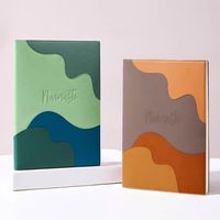 Bloc-notes de papeterie de bureau A5, notes de terrain, journal esthétique pour le campus, carnet à papier quadrillé pour femmes, design personnalisé, couverture souple rose