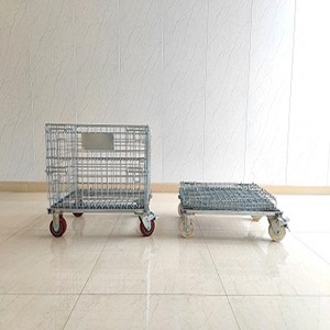 Kho hậu cần <span class=keywords><strong>Stackable</strong></span> dây lưới Pallet dây lưới Container vận chuyển hộp giỏ container cho ánh sáng tải - Product Image 1
