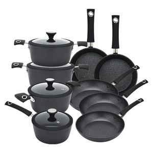<span class=keywords><strong>Ensemble</strong></span> de 5 casseroles et poêles de cuisine, antiadhésif, en aluminium, haute qualité - Product Image 1