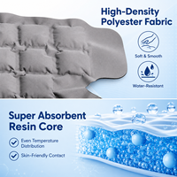 Attelle de genou réutilisable avec poche à glace, compression par cryothérapie pour le sport, la course, les entorses et la récupération
