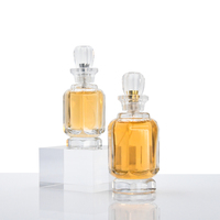 Bouteille de parfum vide de luxe 50ml 100ml bouteille de parfum en verre rechargeable transparent flacon pulvérisateur unique