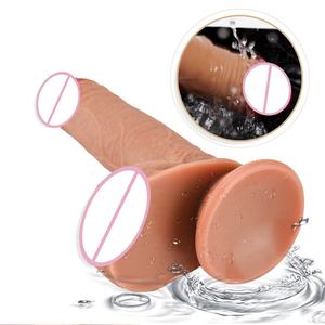 Realistico Silicone Dildo adulti forte ventosa carne realistica come Dildo morbido masturbazione femminile giocattoli sessuali all'ingrosso - Product Image 5