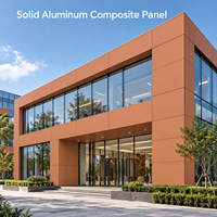 Panneau composite en aluminium massif couleur champagne 4 mm 1220x2440 mm, plaque ACP pour panneaux muraux découpés sur mesure