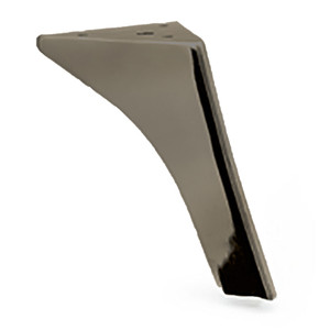 Gamba in metallo Daisy H140 con finitura nichel scuro - Product Image 1