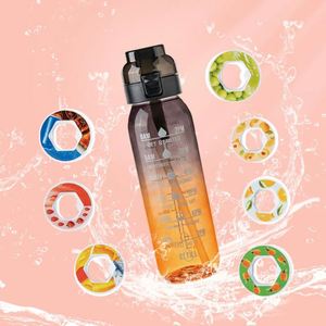 Bouteille d'eau Tritan avec capsules aromatisantes pour personnaliser le goût des boissons - Product Image 4