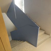 Balustrades d'escalier sur mesure en acier inoxydable 304, style moderne minimaliste, type colonne ; Fabrication sur commande ; Approvisionnement en gros pour villas de Shanghai