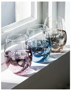 Vaso de Vidrio con Diseño de Cielo Estrellado, Ecológico, Moderno, Simple, con Forma de Huevo, Creativo, para Jugo, Lindo, con Gran Capacidad - Product Image 6