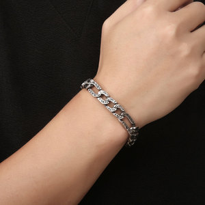 Pulsera de Cadena de Acero de Titanio para Hombre CE331, Joyería Hip Hop con Diseño Geométrico - Product Image 4