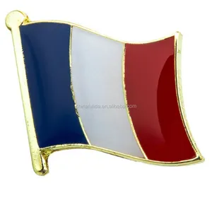 Custom Country Flag Metal Logo Badge