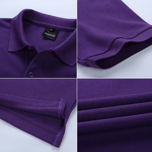 T-shirt polo design 100% avec perles épaisses revers de couleur unie T-shirt polo surdimensionné de haute qualité pour hommes broderie personnalisée à la mode - Product Image 3