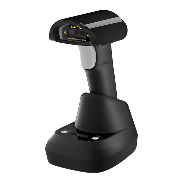 Wireless Scanner with Charging Cradle, USB Handheld QR Code Reader for POS & Inventory Management - High Speed Automatic Scan