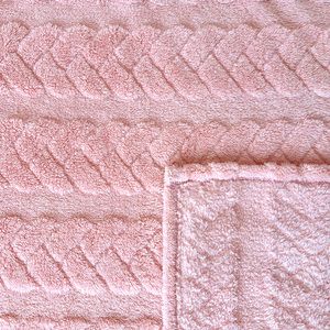 Manta de Sherpa Jacquard 3D Reciclada, Venta al Por Mayor, Etiqueta Privada Personalizada, Cubrecama Suave y Cálido, GRS - Product Image 2