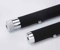 Mini stylo pointeur laser porte-clés de petite taille 2-en-1 Laser vert avec coque métallique Pile AAA Garantie 1 an