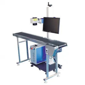 UV Laser Printing Batch Coding Marking Conveyor Machine for Plastic Water Bottle