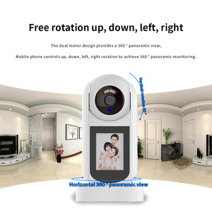 Caméra WiFi PTZ personnalisable avec écran HD, appel, détection de mouvement humain, alarme, suivi automatique IA 350° °   Pan 90 °   <span class=keywords><strong>Tilt</strong></span> Indoor Wholesale - Product Image 3