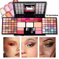 Palette de fards à paupières nacrés professionnels 88 couleurs, résistants à l'eau, pour le contouring du visage, le blush et l'illumination naturelle 3D
