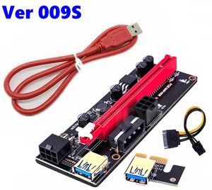 Tarjeta Adaptadora PCI-E <span class=keywords><strong>VER</strong></span> 009S, Tarjeta de Expansión PCI-E 1X a 16X con LED para GPU, Tarjeta Gráfica, Cable Extensor - Product Image 2