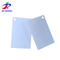 Carte d'Identité PVC CR80 Professionnelle Personnalisée Blanche Vierge avec Fenêtre Transparente