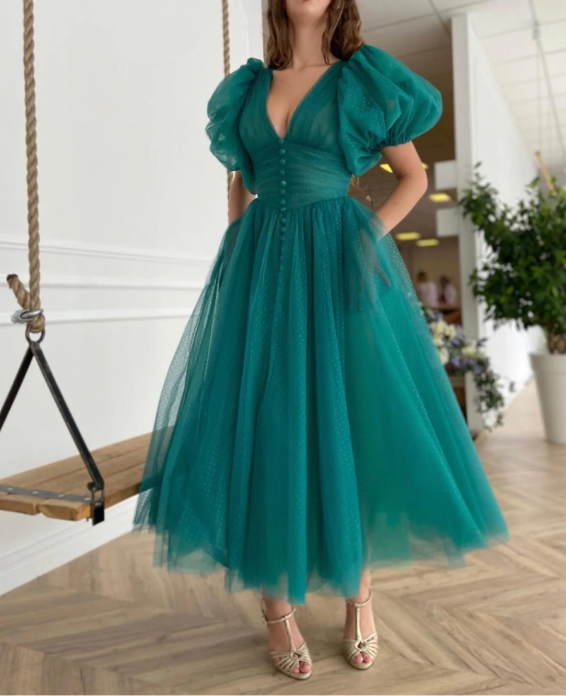 Casual Puffy Sleeves V-neck Button A-line Engagement Wedding Gown Birthday Party Dress Plus Size Women Prom Evening Dresses| Alibaba.com Casual Puffy Sleeves V-neck Button A-line Engagement Wedding Gown Birthday Party Dress Plus Size Women Prom Evening Dresses| Alibaba.com